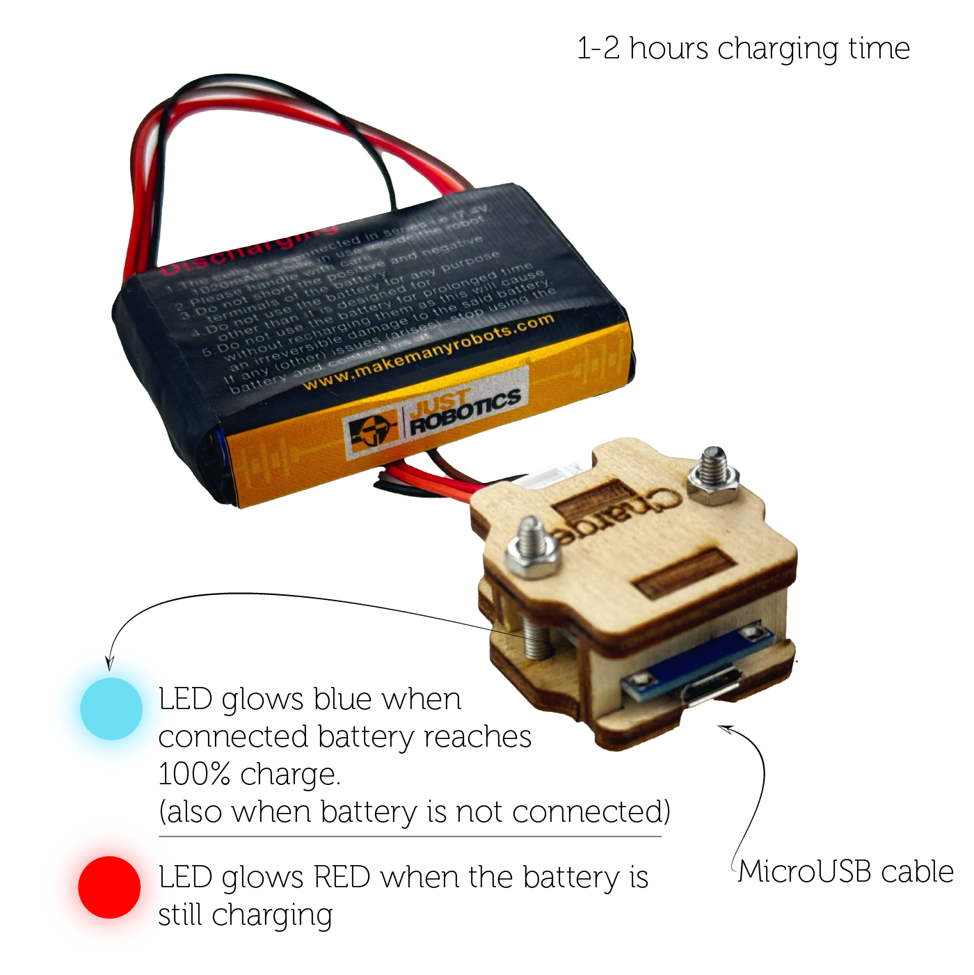 Lithium-ion Battery Pack 7.4V 1020mAh (Charger Included)